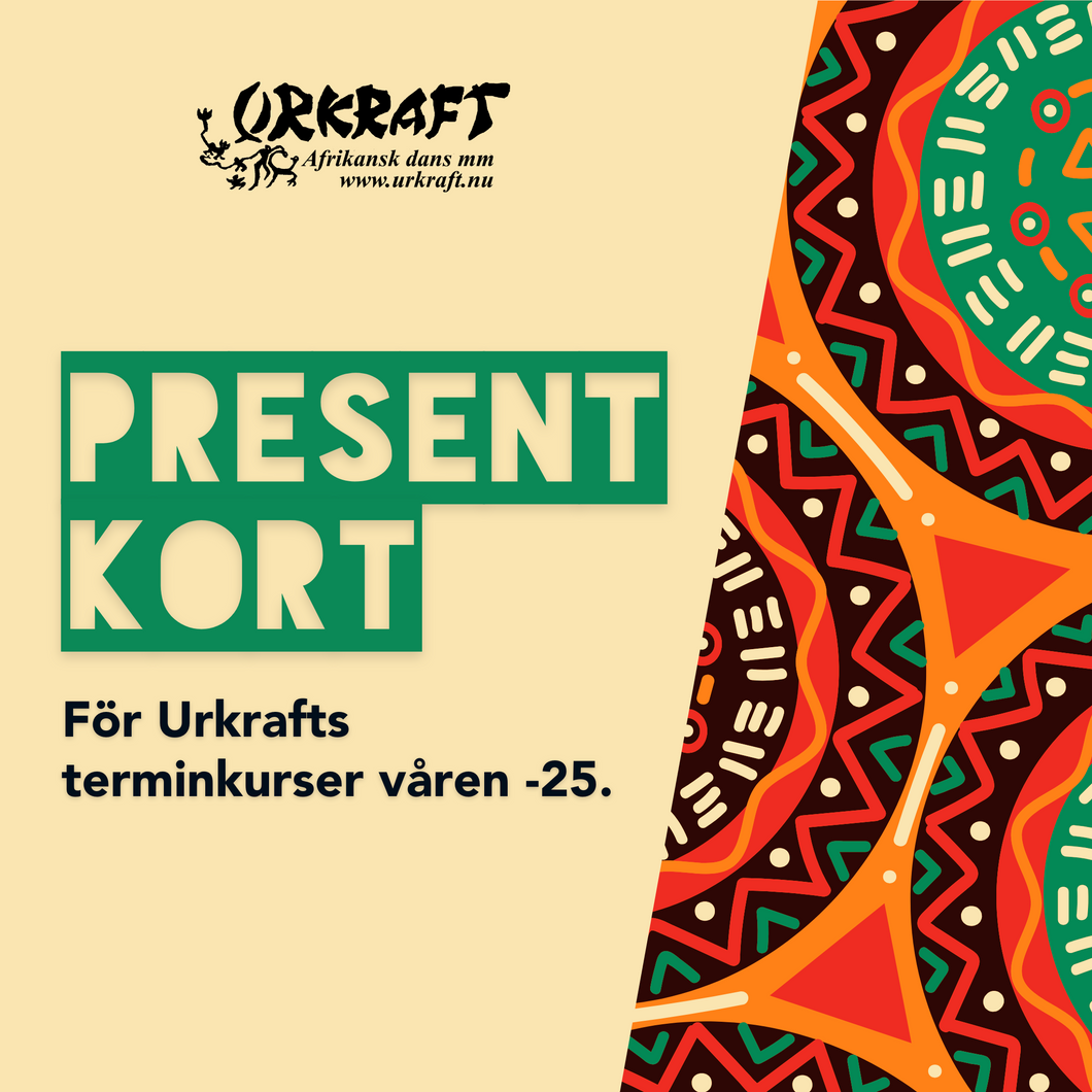 Gift certificate for Urkraft's drum course VT25